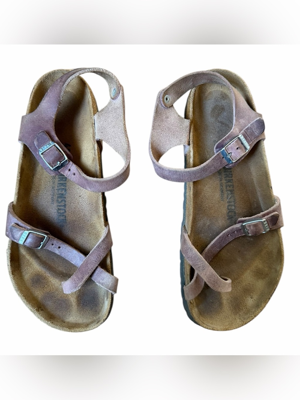 BIRKENSTOCK Taormina Oiled Nubuck Sandals – Lavender Blush – Women’s 10 / 41